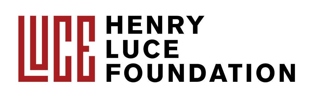 Henry Luce Foundation logo - LUCE in stylized, red typeface spanning the entire height of the three words stacked vertically to the right of the word LUCE in black all caps, reading "Henry Luce Foundation"